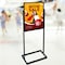 Azar Displays Black Poster Floor Stand 22''W x 28''H on Wide Base 300701-BLK - alternate 2